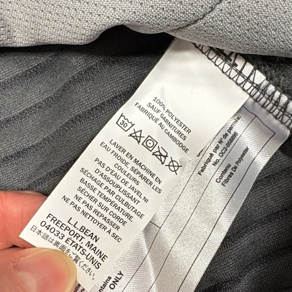 Ll bean charcoal grey Women's Airlight Knit Full-Zip hoodie small - Picture 7 of 8